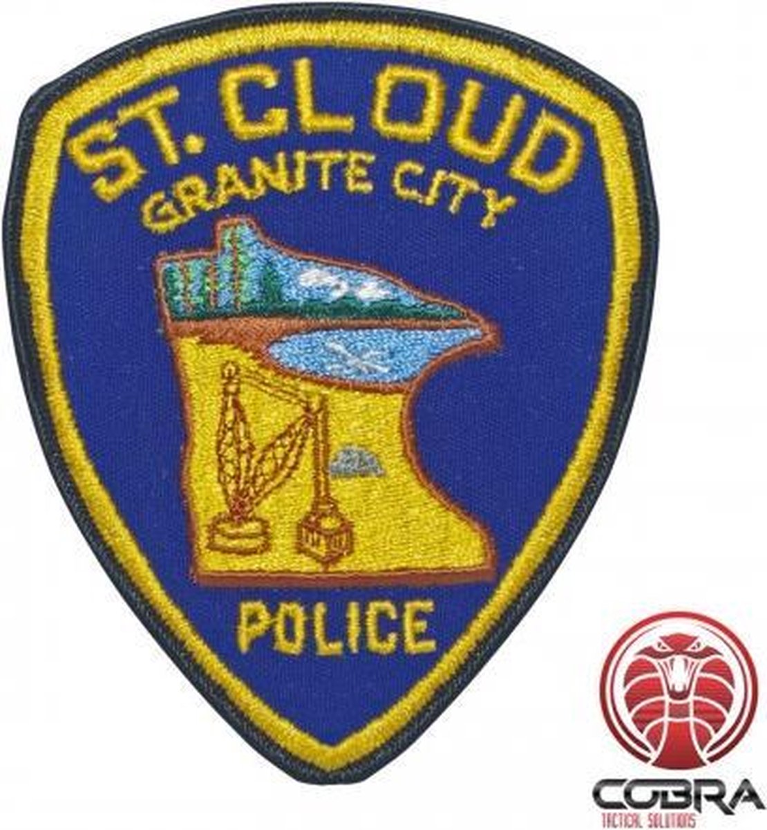 St.Cloud Police Granite City geborduurde patch | Strijkpatches | Military Airsoft